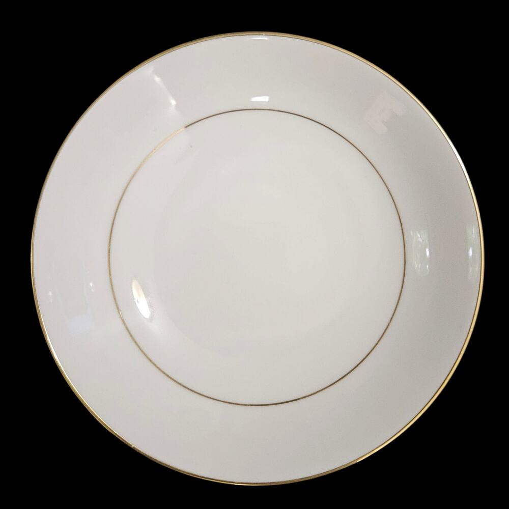 Mikasa Narumi Doric 5429 Dessert Bowl Fine China Gold Trim Japan White